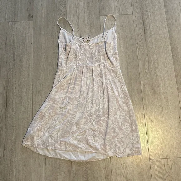 Aritzia Wilfred Bellow Mini Dress- Tie-Front Paisley Dress - Picture 3 of 11